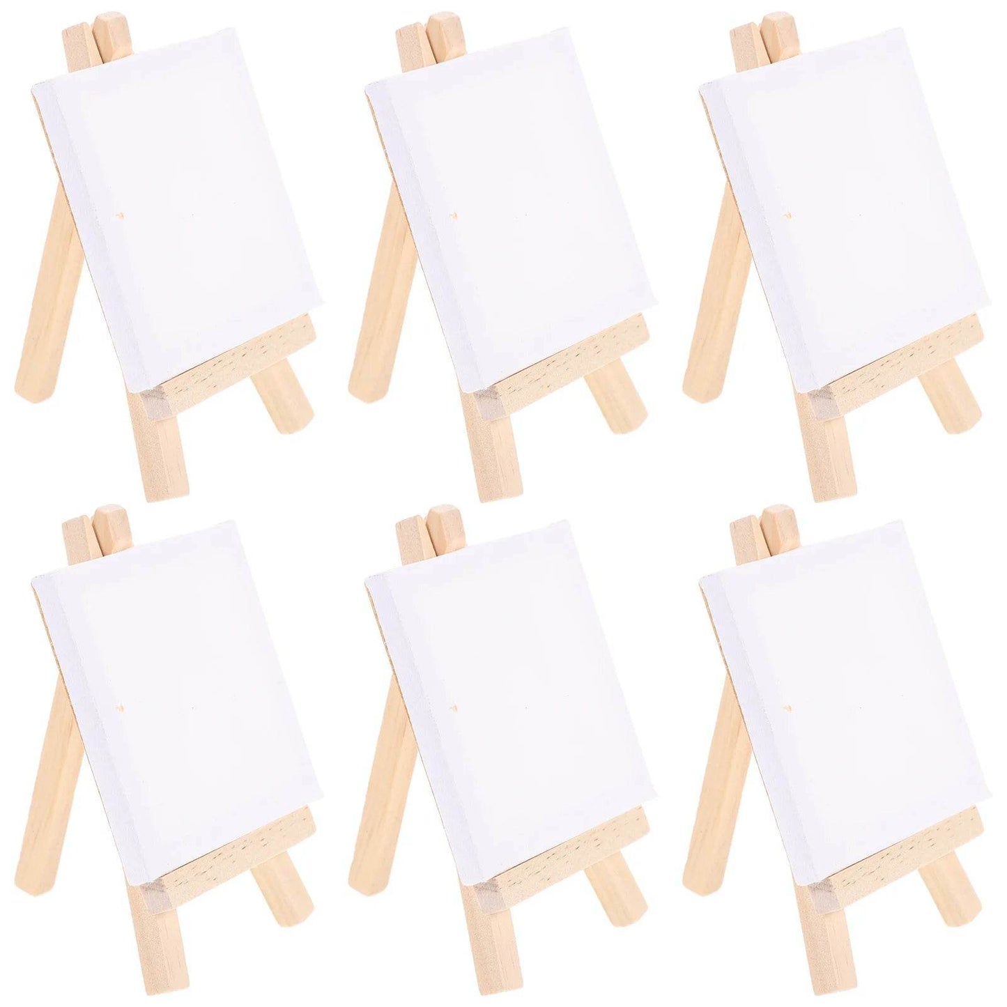 Premium Mini Canvas Easel Set Portable Wooden Display Stand for Beginner Artists - ToylandEU
