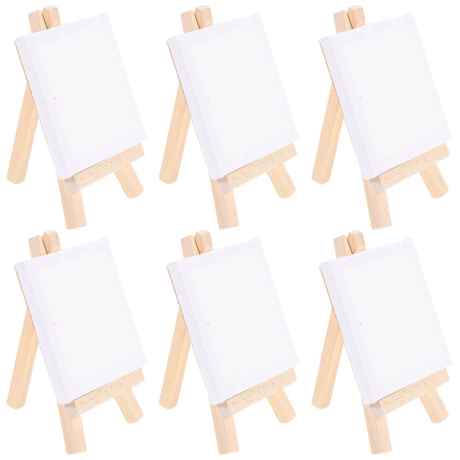 Premium Mini Canvas Easel Set Portable Wooden Display Stand for Beginner Artists - ToylandEU