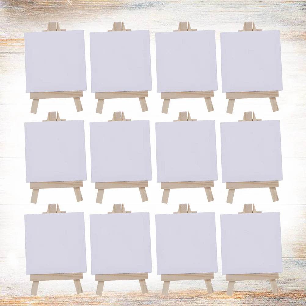 Premium Mini Canvas Easel Set Portable Wooden Display Stand for Beginner Artists - ToylandEU