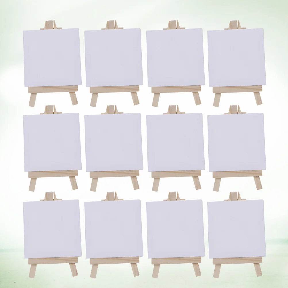 Premium Mini Canvas Easel Set Portable Wooden Display Stand for Beginner Artists - ToylandEU