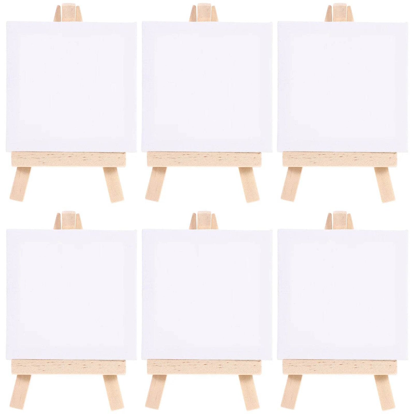 Premium Mini Canvas Easel Set for Kids with Versatile Wooden Art Boards for Painting and DIY Creativity - ToylandEU