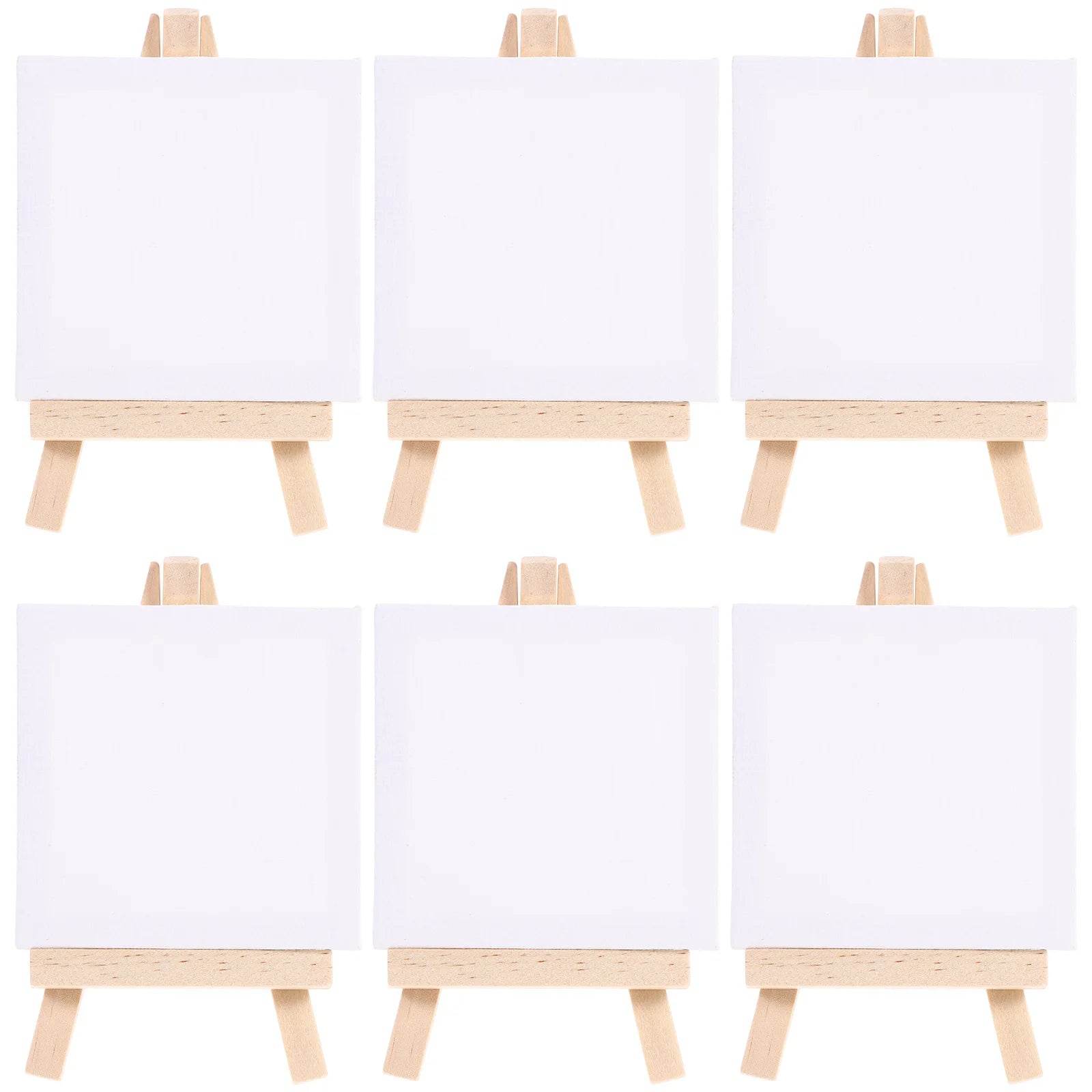 Premium Mini Canvas Easel Set for Kids with Versatile Wooden Art Boards for Painting and DIY Creativity - ToylandEU