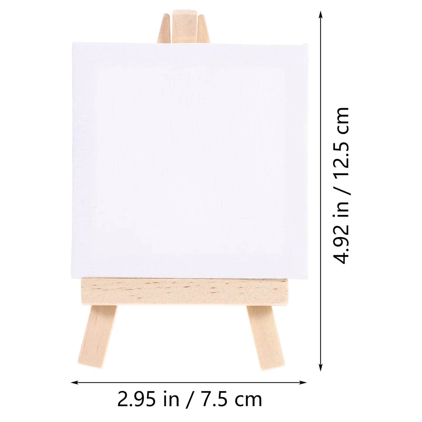 Premium Mini Canvas Easel Set for Kids with Versatile Wooden Art Boards for Painting and DIY Creativity - ToylandEU