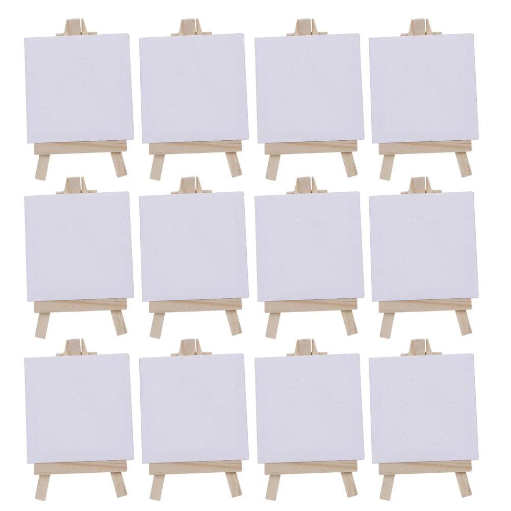 Premium Mini Canvas Easel Set for Kids with Versatile Wooden Art Boards for Painting and DIY Creativity - ToylandEU