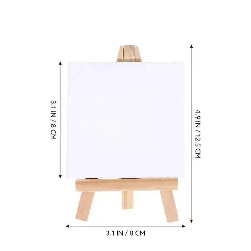 Premium Mini Canvas and Easel Set with Wood Panels for Kids Painting and DIY Art Projects - ToylandEU