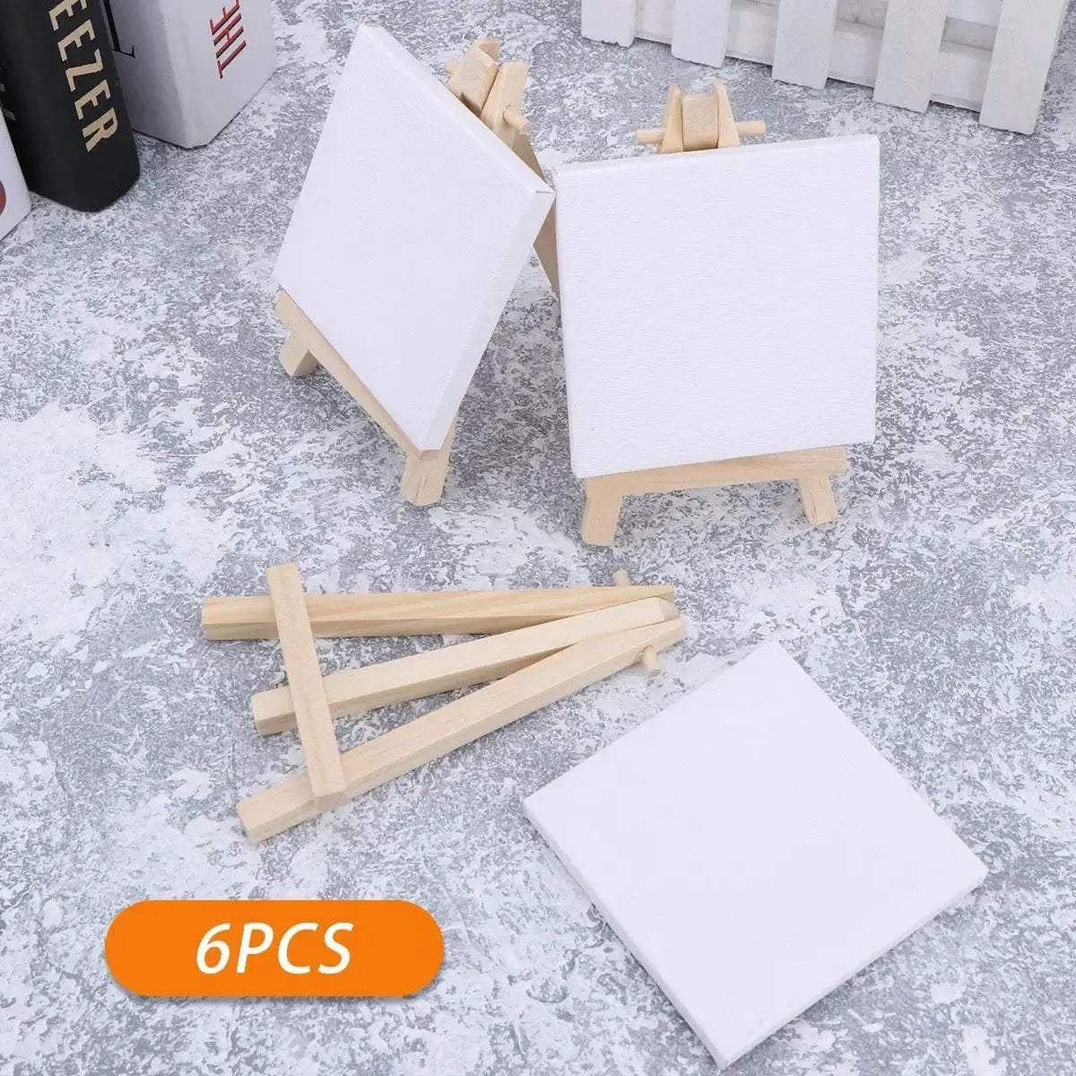 Premium Mini Canvas and Easel Set with Wood Panels for Kids Painting and DIY Art Projects - ToylandEU