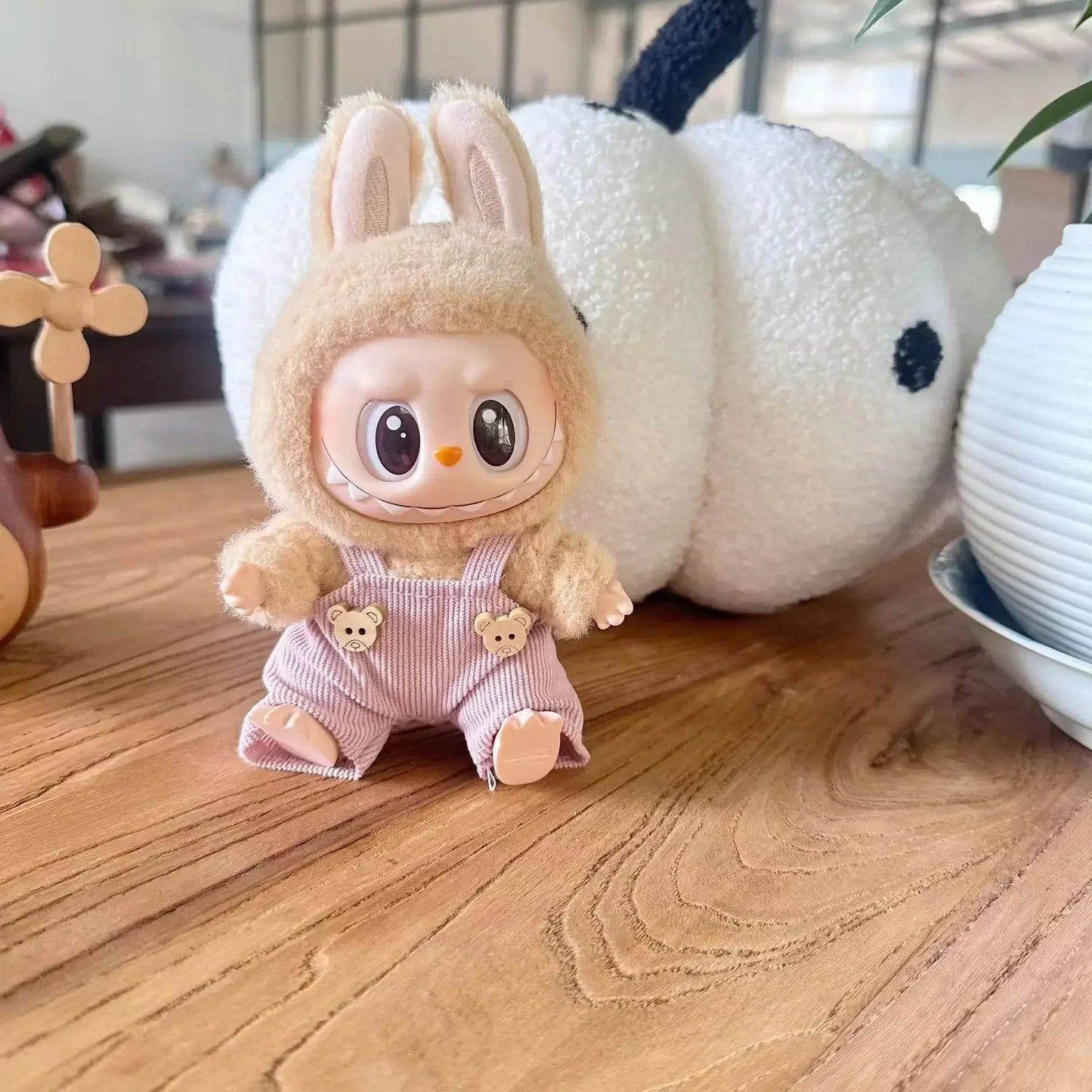 Premium Mini Doll Bib Pants 17cm Labubu Outfit For Fans - ToylandEU