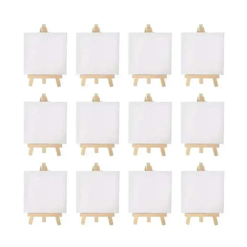 Premium Mini Easel and Canvas Set with 12 Pieces Ideal for Kids Art Projects and Crafting - ToylandEU