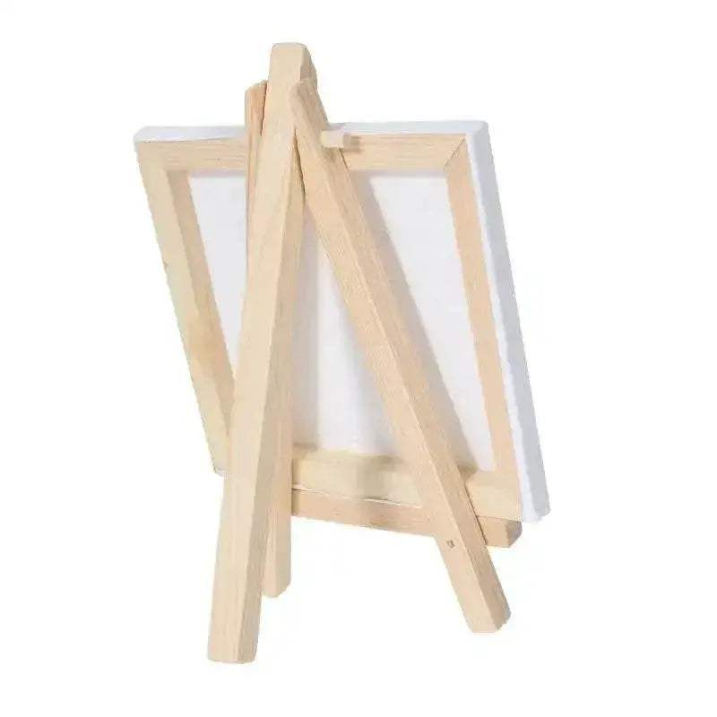 Premium Mini Easel and Canvas Set with 12 Pieces Ideal for Kids Art Projects and Crafting - ToylandEU