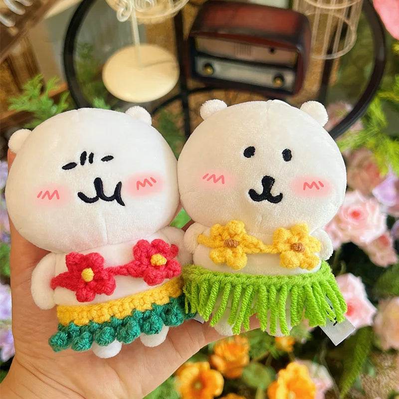 Premium Mini Plush Doll Swimsuit Set Hawaiian Style Bikini and Grass Skirt for 15 to 17 Centimeter Labubu Dolls Labubu - ToylandEU