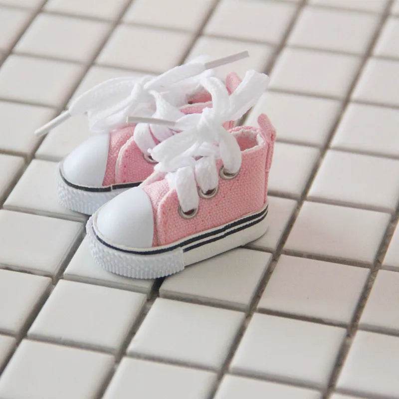 Premium Mini Plush Labubu Doll Accessories with Stylish Canvas and Leather Shoes for 20cm Kpop Idol Collectors - ToylandEU