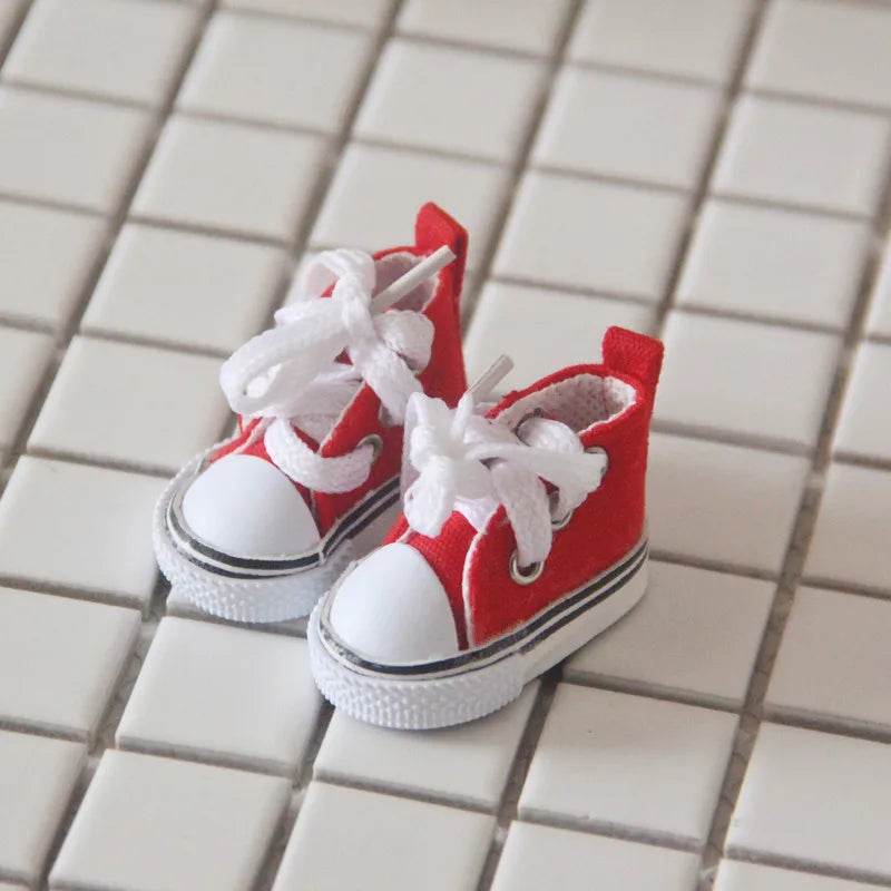 Premium Mini Plush Labubu Doll Accessories with Stylish Canvas and Leather Shoes for 20cm Kpop Idol Collectors - ToylandEU