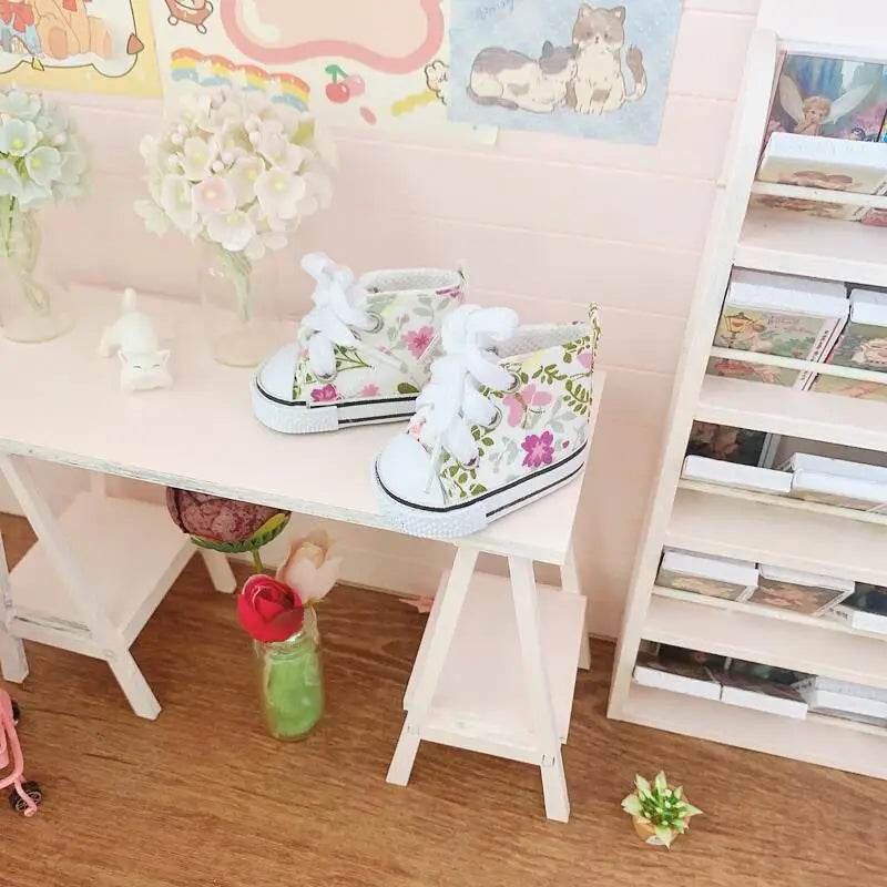 Premium Mini Plush Labubu Doll Accessories with Stylish Canvas and Leather Shoes for 20cm Kpop Idol Collectors - ToylandEU