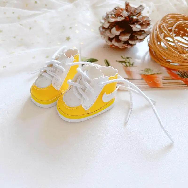 Premium Mini Plush Labubu Doll Accessories with Stylish Canvas and Leather Shoes for 20cm Kpop Idol Collectors - ToylandEU