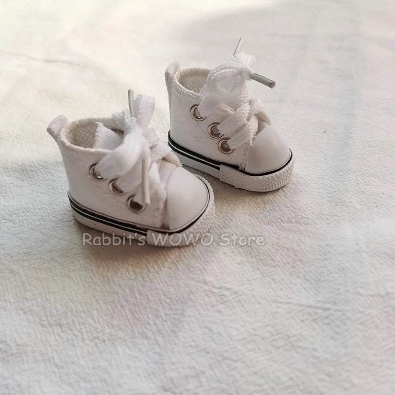 Premium Mini Plush Labubu Doll Accessories with Stylish Canvas and Leather Shoes for 20cm Kpop Idol Collectors - ToylandEU