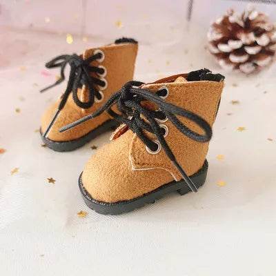 Premium Mini Plush Labubu Doll Accessories with Stylish Canvas and Leather Shoes for 20cm Kpop Idol Collectors - ToylandEU