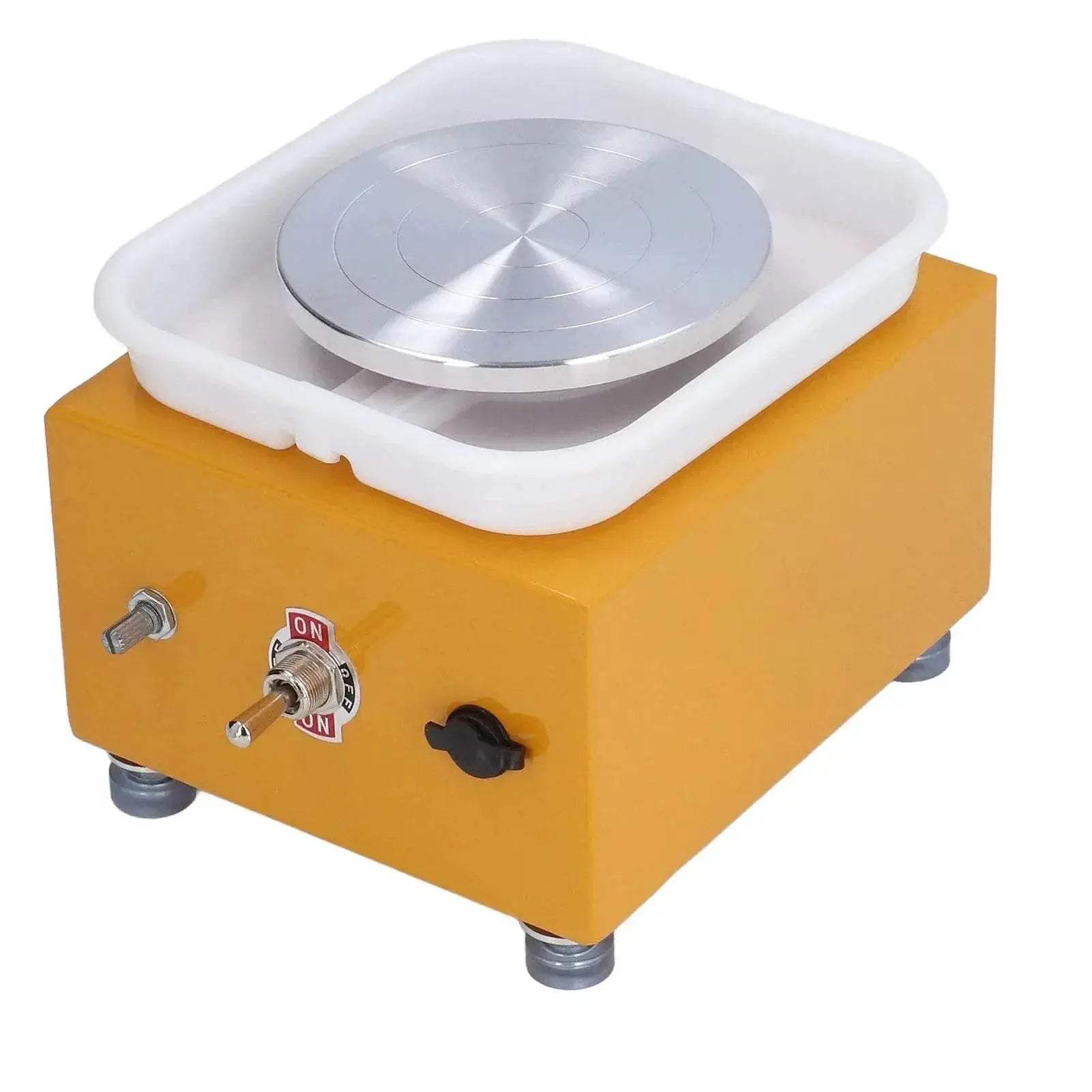 Premium Mini Pottery Wheel with Water Basin for Creative Kids Ceramic Art Exploration - ToylandEU