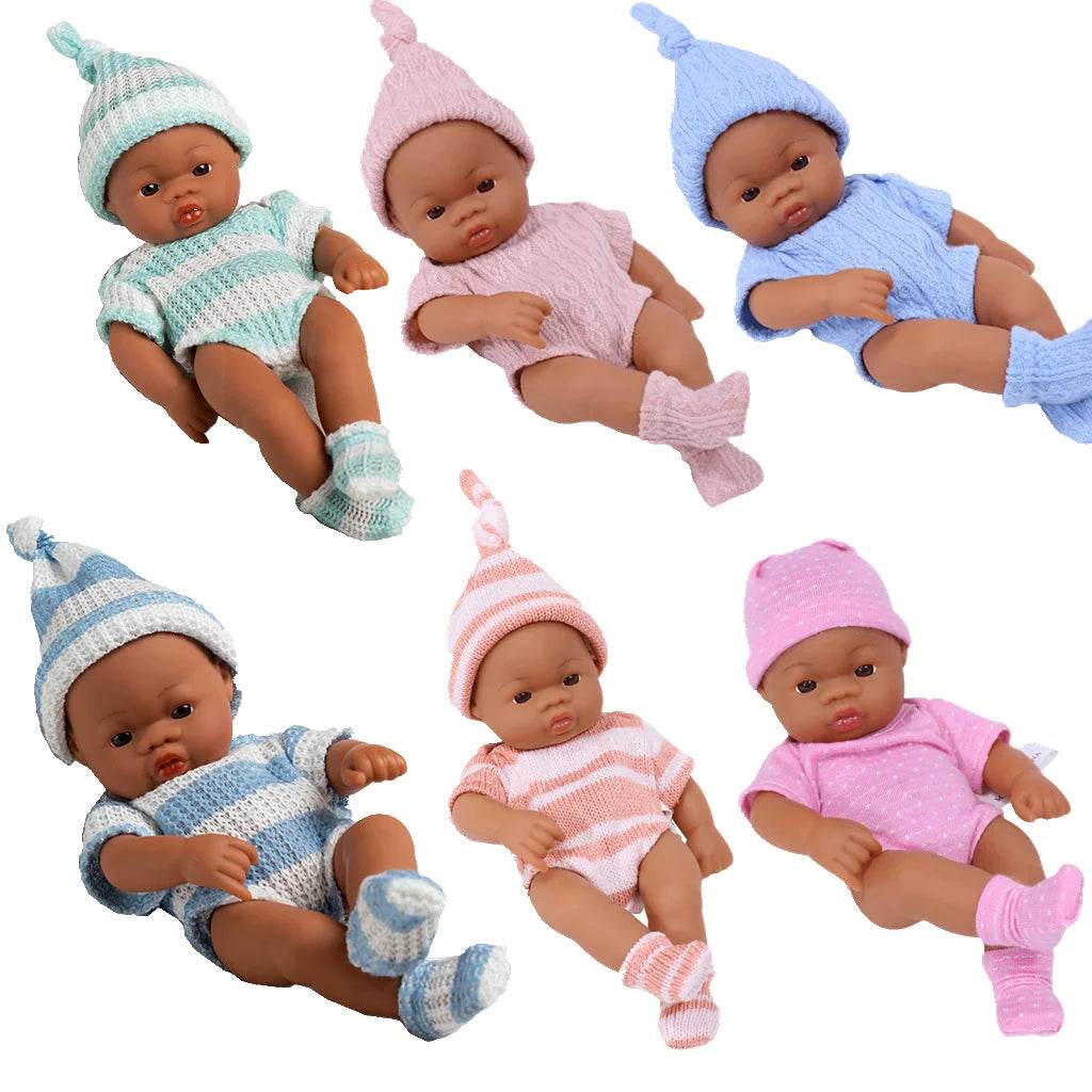 Premium Mini Reborn Doll Lifelike Brown Skin For Girls - ToylandEU
