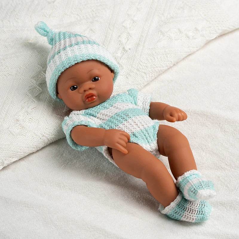 Premium Mini Reborn Doll Lifelike Brown Skin For Girls - ToylandEU