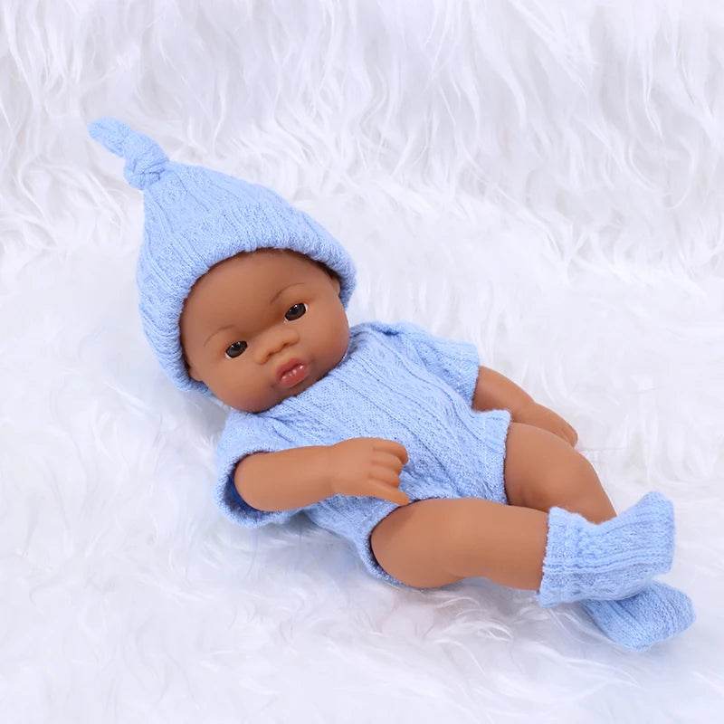 Premium Mini Reborn Doll Lifelike Brown Skin For Girls - ToylandEU