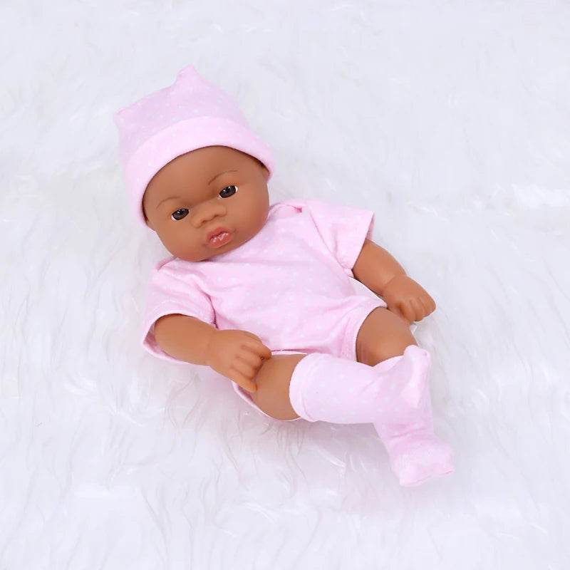 Premium Mini Reborn Doll Lifelike Brown Skin For Girls - ToylandEU