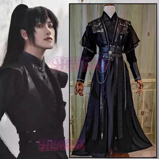 Premium Mo Ran Cosplay Costume Black Hanfu Unisex Adults - ToylandEU