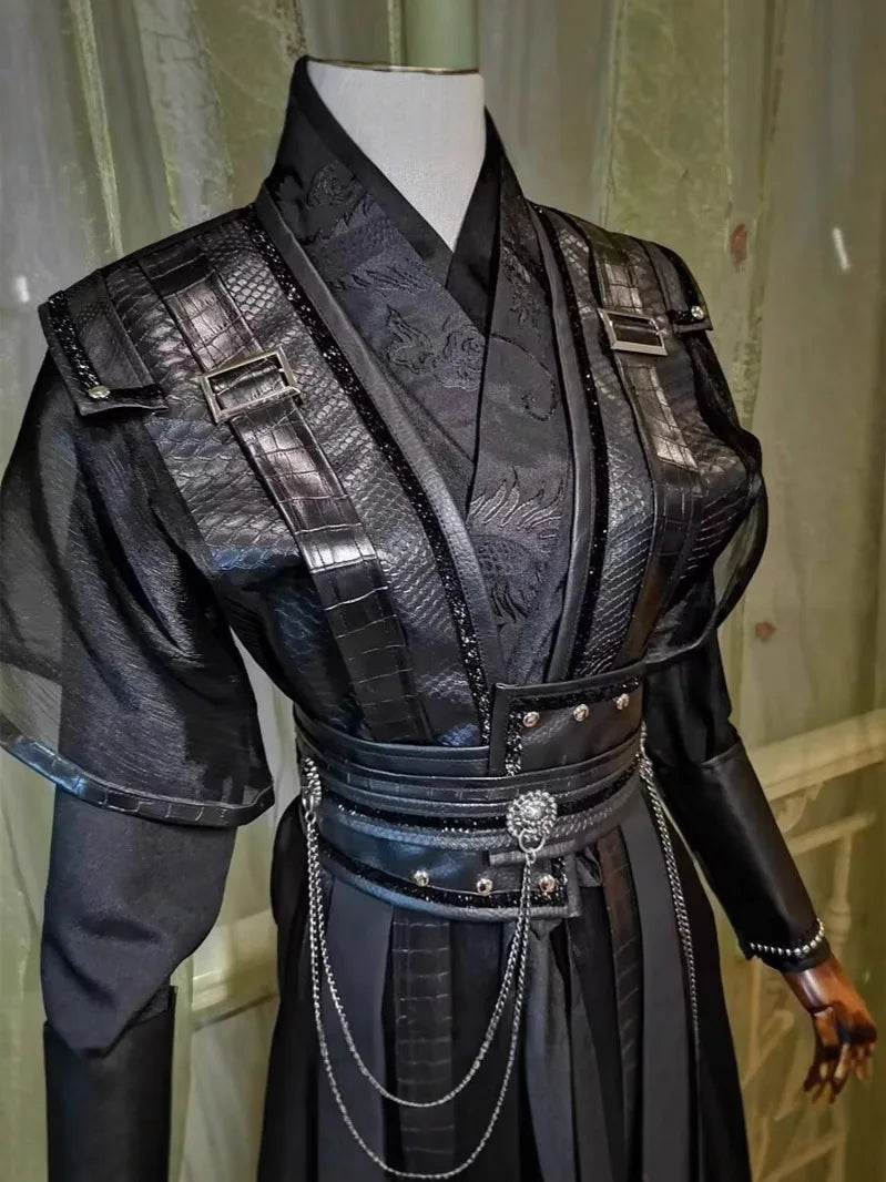 Premium Mo Ran Cosplay Costume Black Hanfu Unisex Adults - ToylandEU