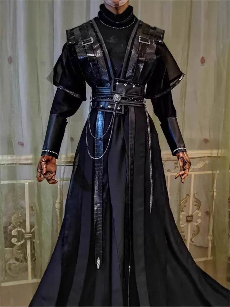 Premium Mo Ran Cosplay Costume Black Hanfu Unisex Adults - ToylandEU