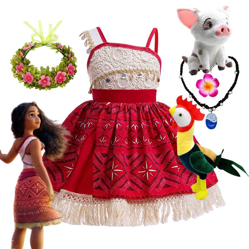 Premium Moana Costume Ocean Adventure For Girls Cosplay - ToylandEU
