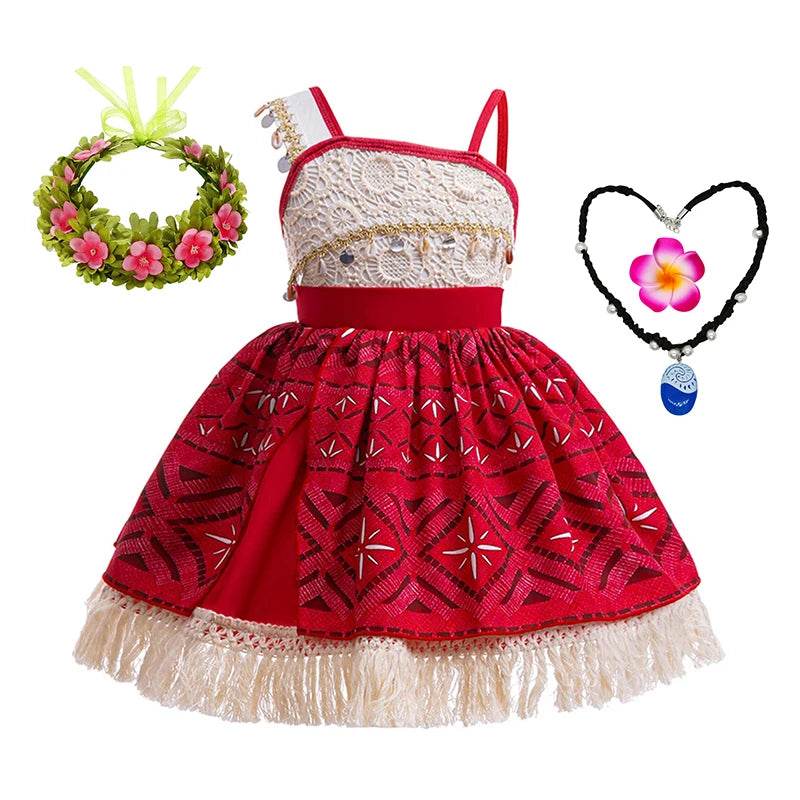 Premium Moana Costume Ocean Adventure For Girls Cosplay - ToylandEU