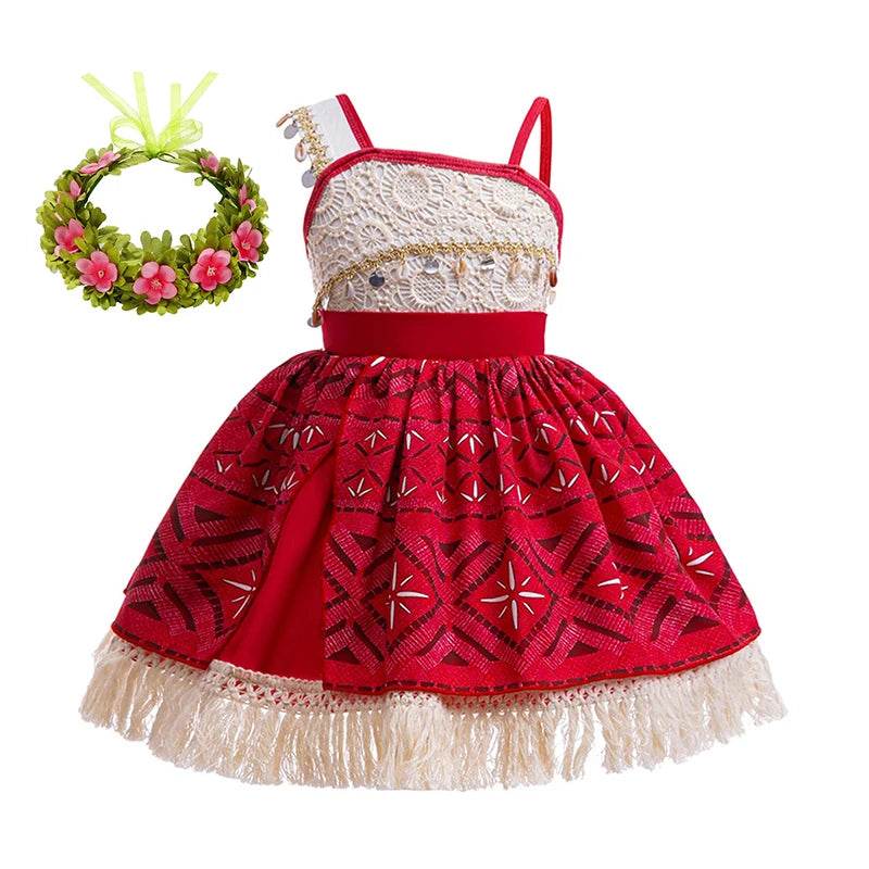 Premium Moana Costume Ocean Adventure For Girls Cosplay - ToylandEU