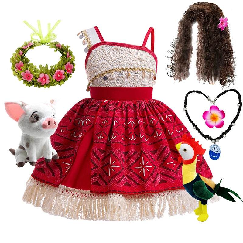 Premium Moana Costume Ocean Adventure For Girls Cosplay - ToylandEU