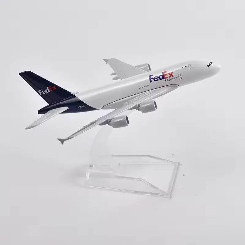 Premium Model Aircraft FedEx A380 Diecast 16cm Kids - ToylandEU