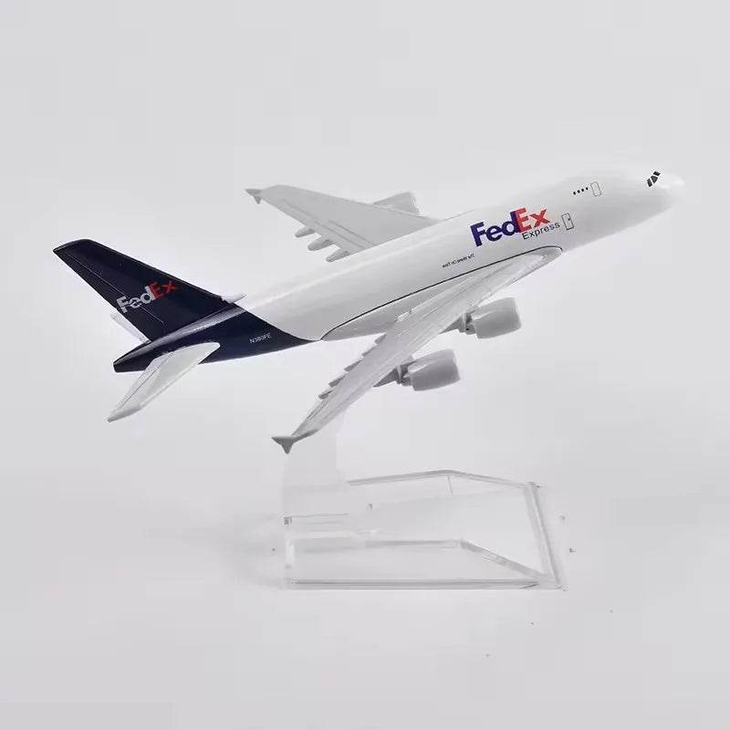 Premium Model Aircraft FedEx A380 Diecast 16cm Kids - ToylandEU
