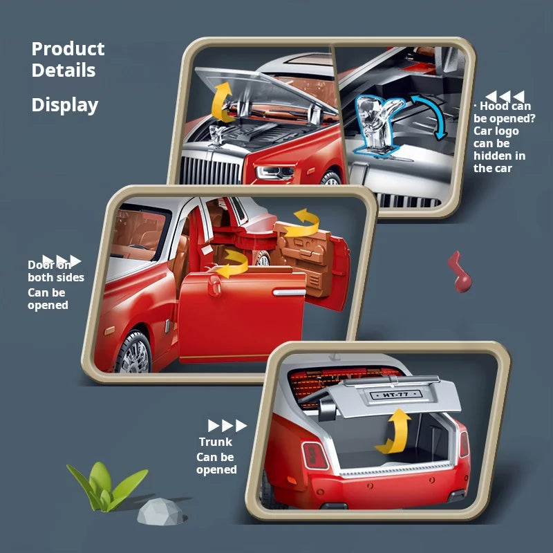 Premium Model Car 1:32 Scale Rolls-Royce Phantom Ornament For Kids - ToylandEU