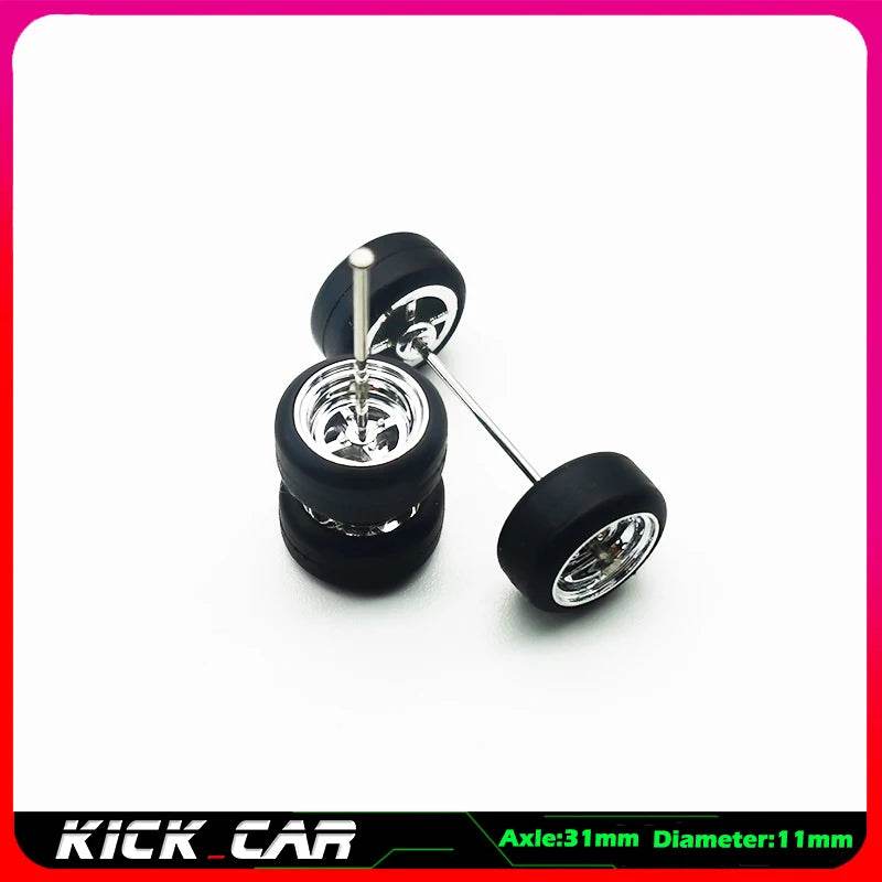 Premium Model Car Wheels With Rubber Tires For Hot Wheels - ToylandEU