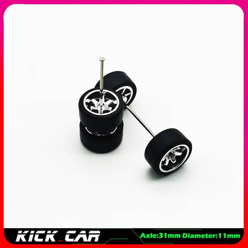 Premium Model Car Wheels With Rubber Tires For Hot Wheels - ToylandEU