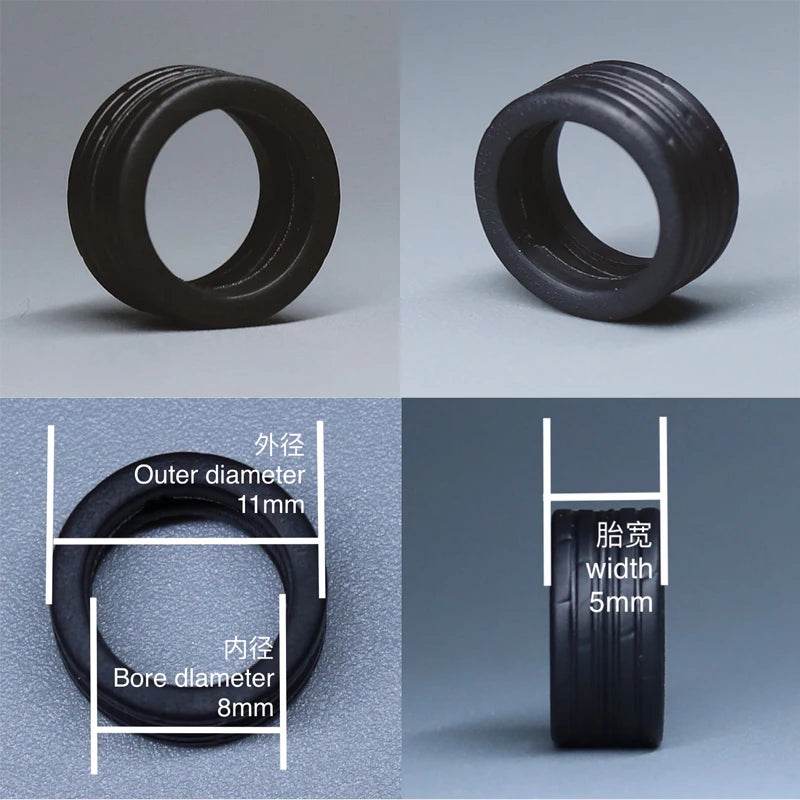 Premium Model Car Wheels With Rubber Type N For Scale Cars - ToylandEU