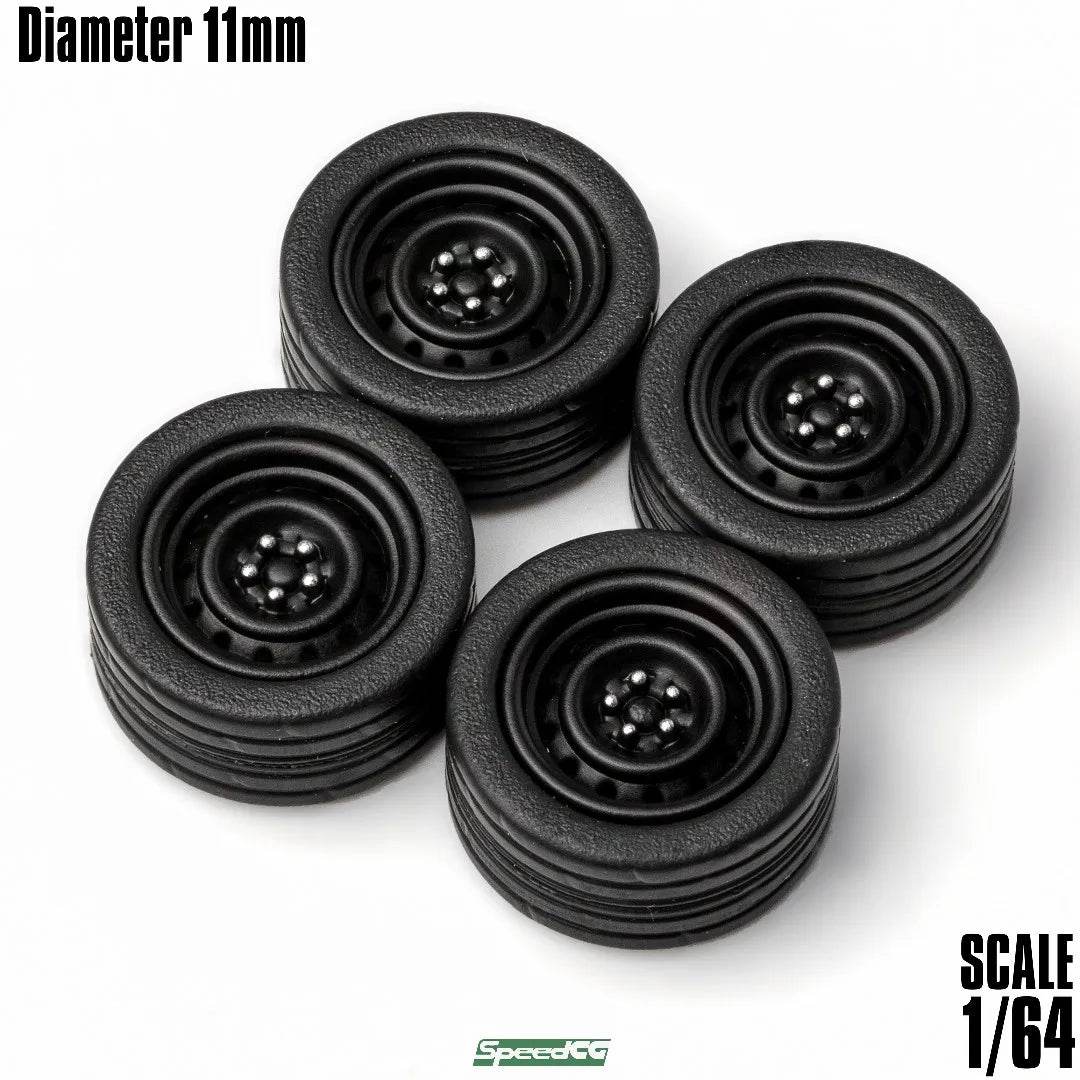Premium Model Car Wheels With Rubber Type N For Scale Cars - ToylandEU