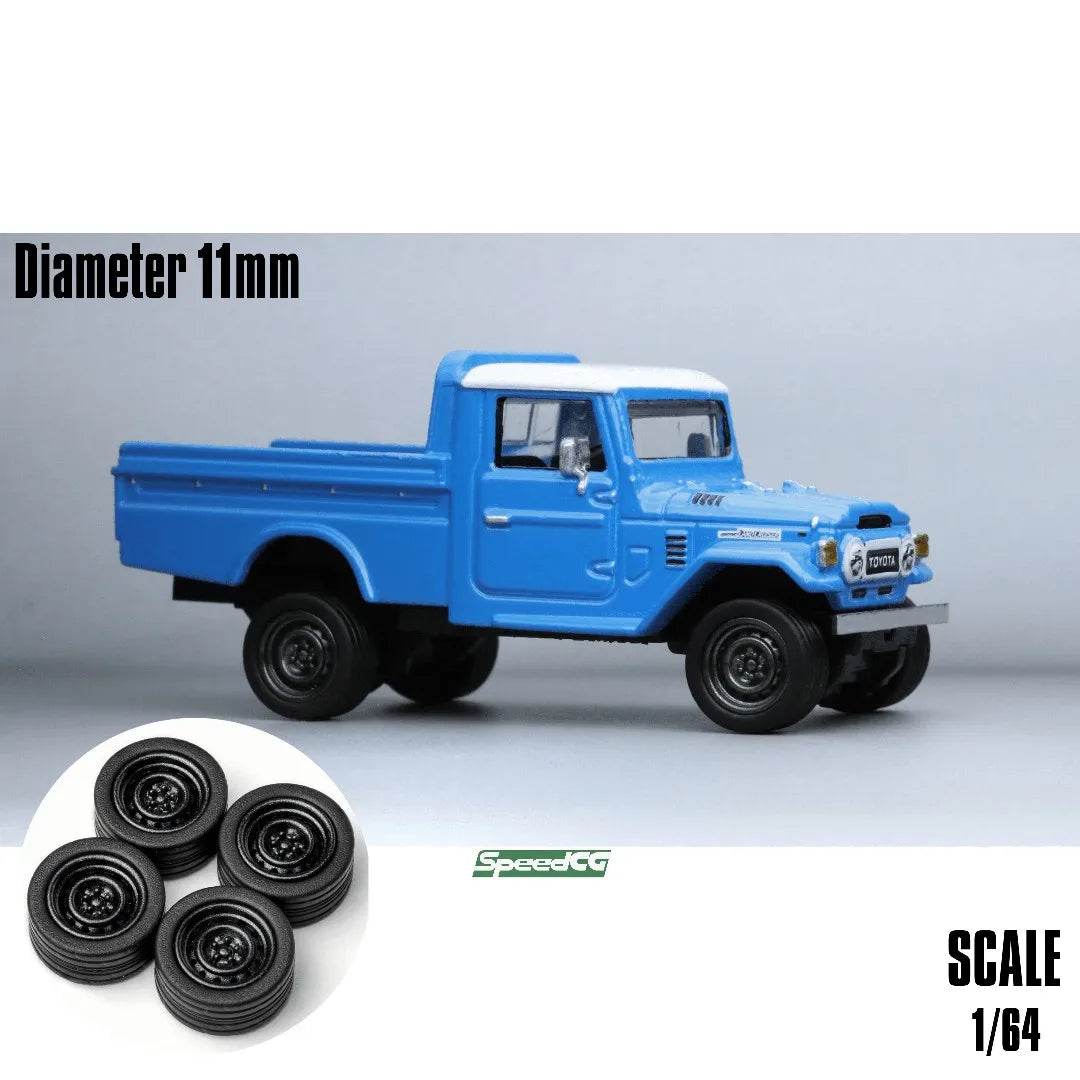Premium Model Car Wheels With Rubber Type N For Scale Cars - ToylandEU
