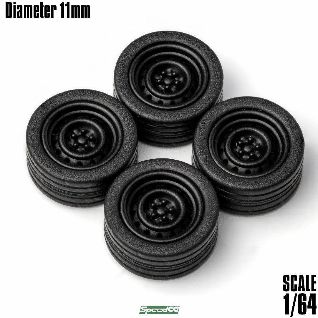 Premium Model Car Wheels With Rubber Type N For Scale Cars - ToylandEU
