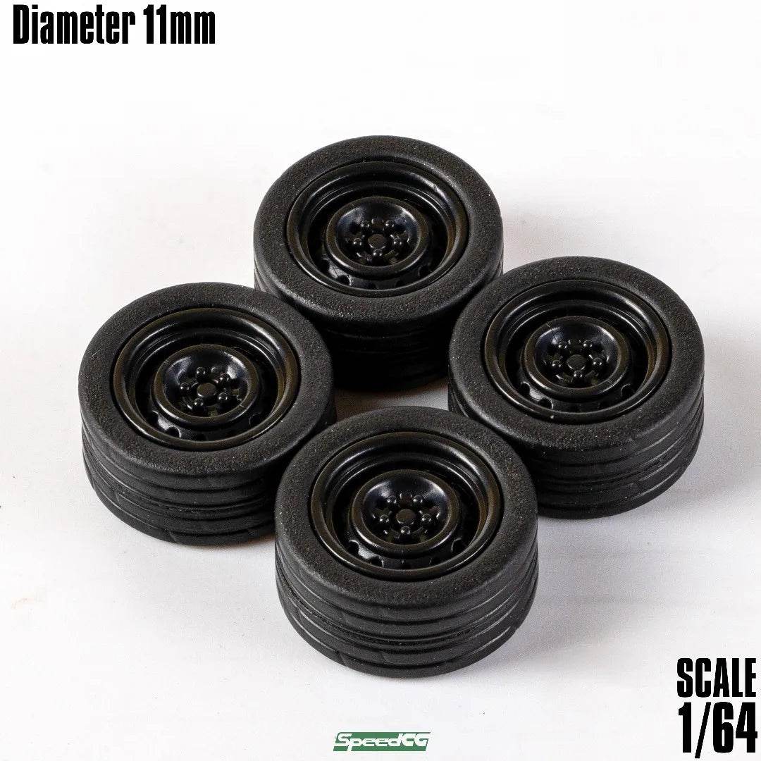 Premium Model Car Wheels With Rubber Type N For Scale Cars - ToylandEU