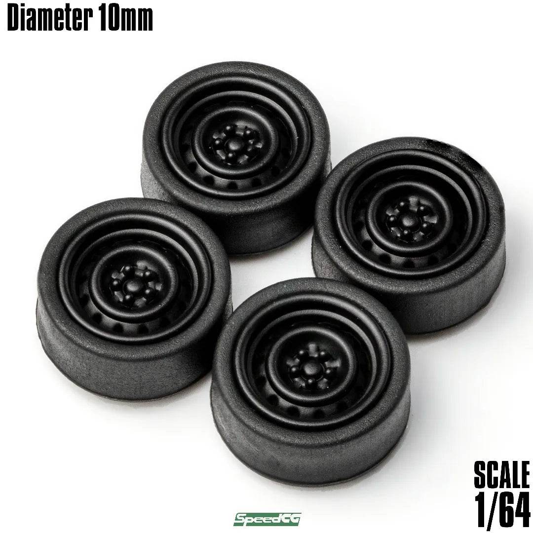 Premium Model Car Wheels With Rubber Type N For Scale Cars - ToylandEU