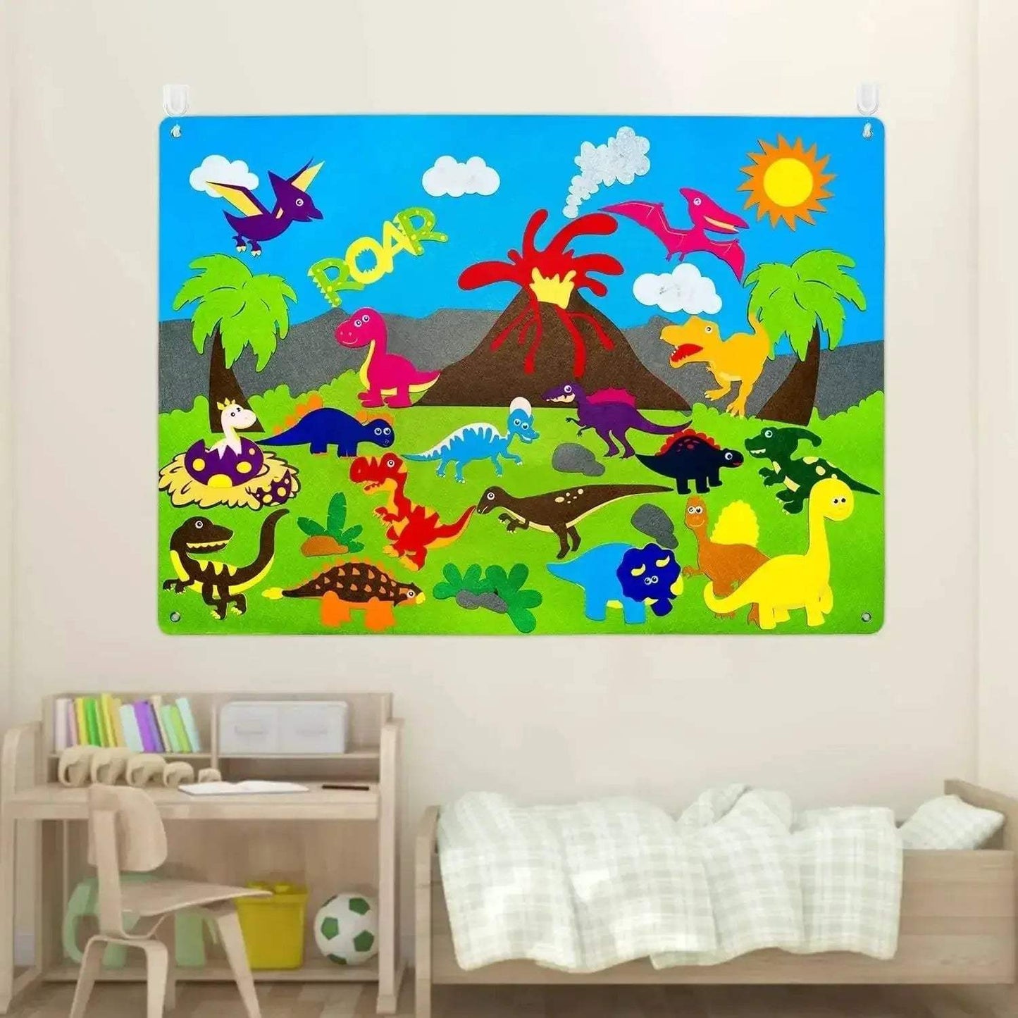 Premium Montessori Felt Board Kit Oversize Solar System With 41 Felt Figures 43x29 Inches - ToylandEU