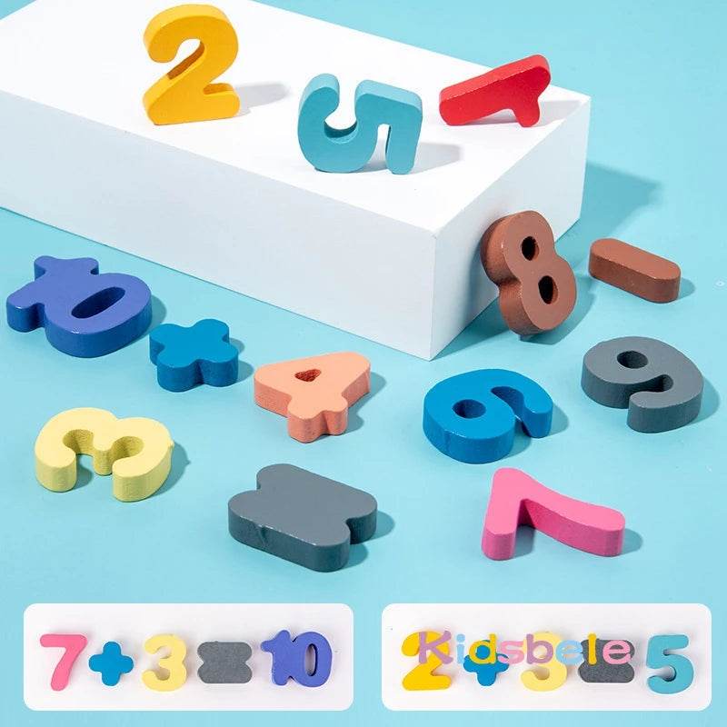 Premium Montessori Wooden Learning Toys for Toddlers with Magnetic Shape Sorter and Counting Game for Preschool Education - ToylandEU