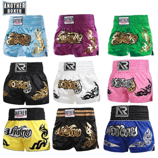 Premium Muay Thai Shorts Embroidered Polyester Unisex - ToylandEU