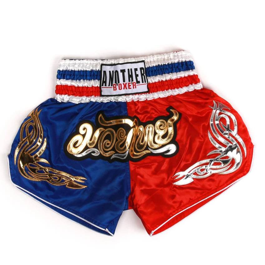 Premium Muay Thai Shorts Embroidered Satin Polyester Unisex - ToylandEU