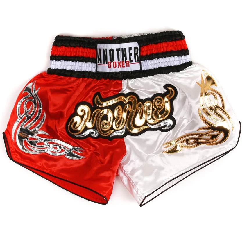 Premium Muay Thai Shorts Embroidered Satin Polyester Unisex - ToylandEU