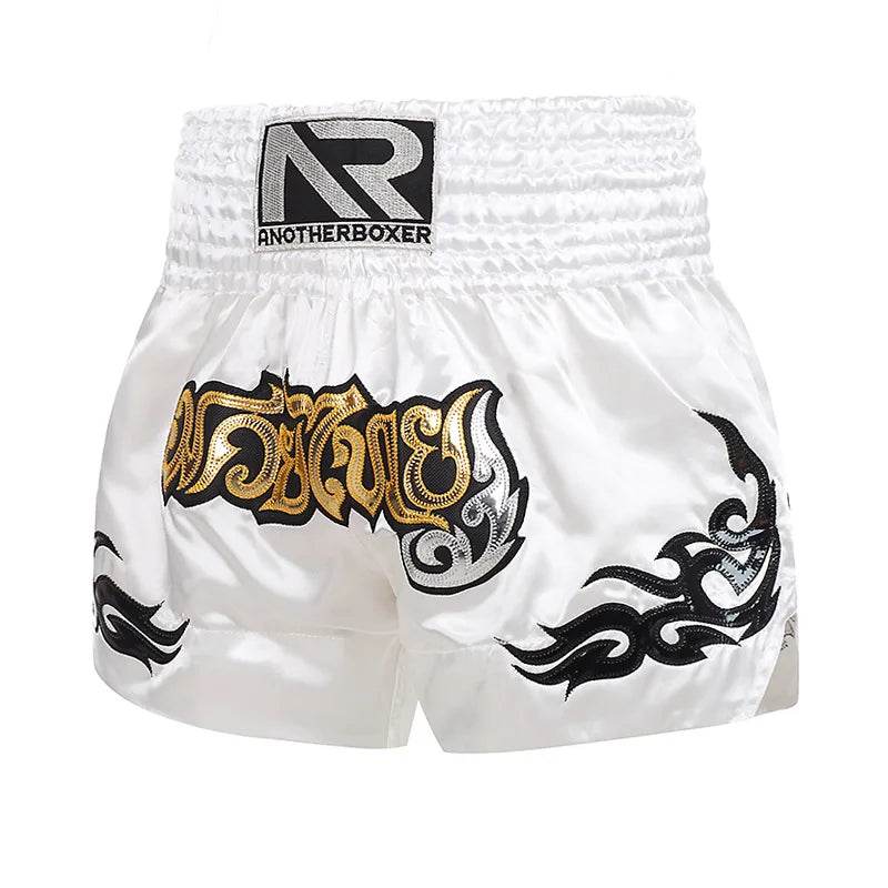 Premium Muay Thai Shorts Embroidered Unisex Fight Wear - ToylandEU