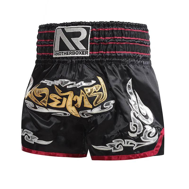 Premium Muay Thai Shorts Embroidered Unisex Fight Wear - ToylandEU